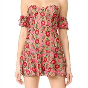 For Love and Lemons Amelia Strapless Dress, Small